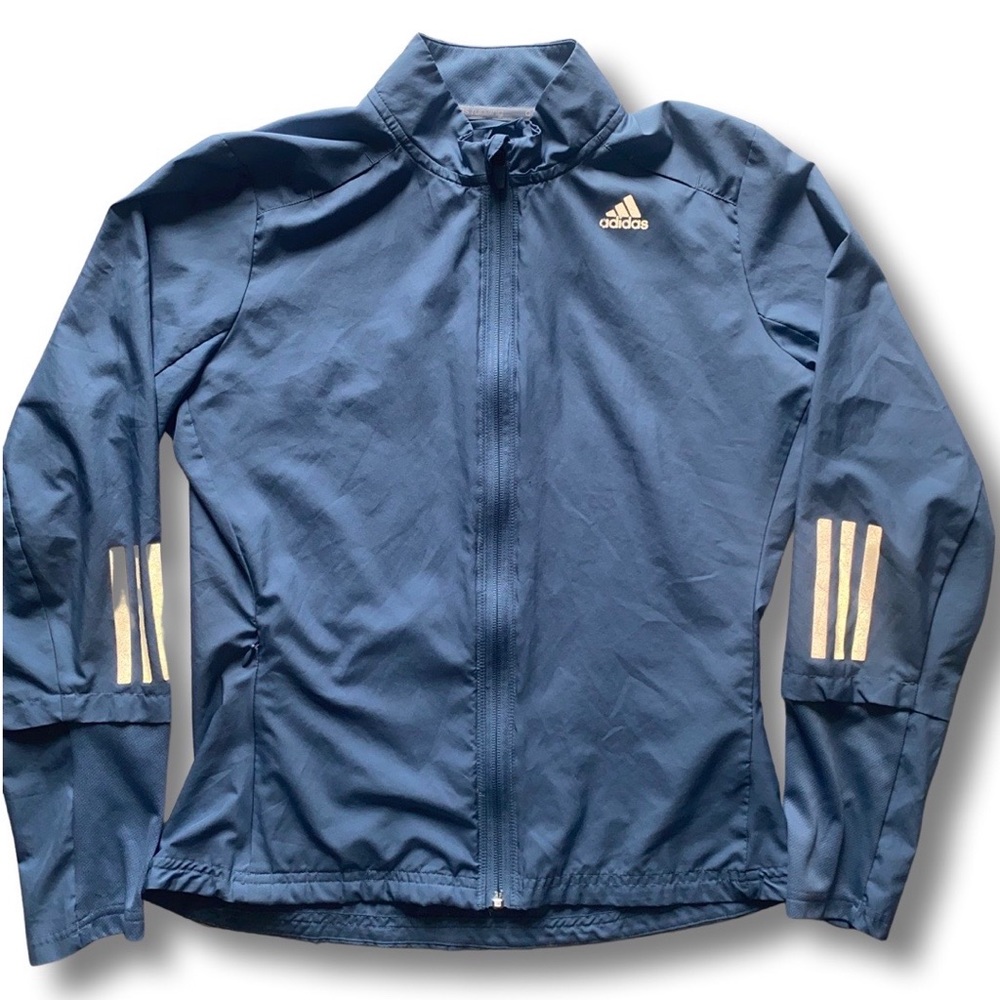 Women’s reflective adidas running jacket size Small